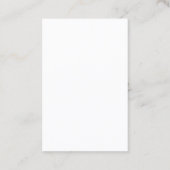 Carte De Visite Monogramme Or moderne Design professionnel élégant (Dos)