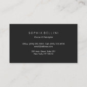 Carte De Visite Monogramme or rétro simple (Dos)