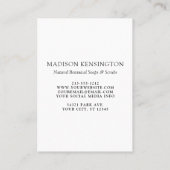 Carte De Visite Monogramme ou ajouter un logo Business QR Code 3 P (Dos)