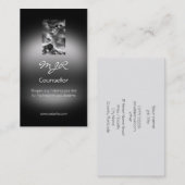 Carte De Visite Monogramme, Pile de ballon à air chaud, look métal (Devant / Derrière)