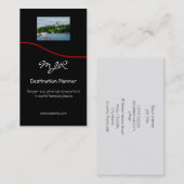 Carte De Visite Monogramme, planificateur de destination, nuance r (Devant / Derrière)