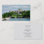 Carte De Visite Monogramme, Planificateur de destination, Vacances (Devant / Derrière)