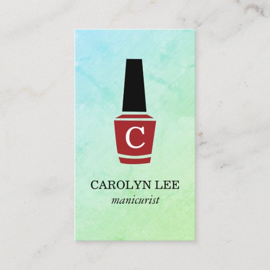 Carte De Visite Monogramme polonais (Devant)