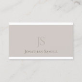 Carte De Visite Monogramme populaire Design graphique élégant mode (Devant)