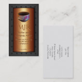 Carte De Visite Monogramme, potier, cuivre à charpente d'acier (Devant / Derrière)