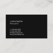 Carte De Visite Monogramme Professional Hands Frame Photographie (Dos)