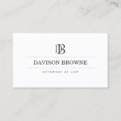 Carte De Visite Monogramme professionnel (Devant)