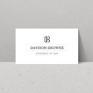 Carte De Visite Monogramme professionnel