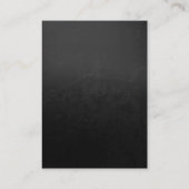 Carte De Visite monogramme professionnel chubby moderne gris noir (Dos)