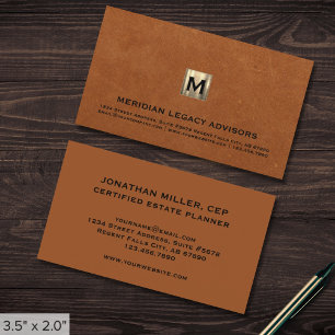 Carte De Visite Monogramme professionnel classique