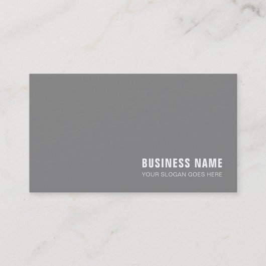 Carte De Visite Monogramme professionnel Design moderne Plaine lux (Devant)