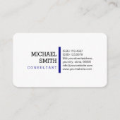 Carte De Visite Monogramme professionnel Grilles de marine moderne (Dos)