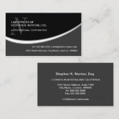 Carte De Visite Monogramme professionnel moderne (Devant / Derrière)