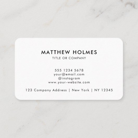 Carte De Visite Monogramme professionnel moderne de code QR Code d (Dos)