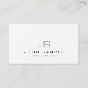 Carte De Visite Monogramme professionnel moderne et créatif Luxe