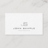Carte De Visite Monogramme professionnel moderne et créatif Luxe (Devant)