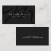 Carte De Visite Monogramme professionnel moderne gris foncé (Devant / Derrière)