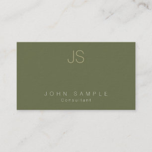 Carte De Visite Monogramme professionnel moderne Premium Luxe épa