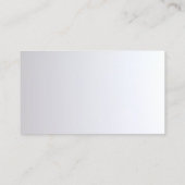 Carte De Visite Monogramme professionnel or argent moderne élégant (Dos)