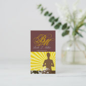 Carte De Visite Monogramme professionnel religieux (Debout devant)