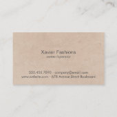 Carte De Visite Monogramme radial | Or (Dos)