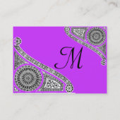 Carte De Visite MONogramme RENAISSANCE (Dos)