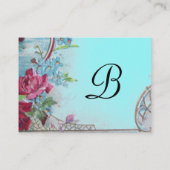 CARTE DE VISITE MONOGRAMME ROMANTIQUE 2 (Dos)