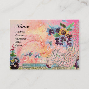 CARTE DE VISITE MONOGRAMME ROMANTIQUE 2