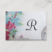 CARTE DE VISITE MONOGRAMME ROMANTIQUE 2 (Dos)