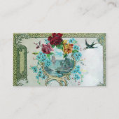 CARTE DE VISITE MONOGRAMME ROMANTIQUE 3 (Dos)