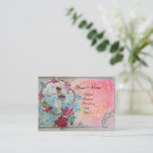 CARTE DE VISITE MONOGRAMME ROMANTIQUE 3 (Debout devant)