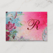 CARTE DE VISITE MONOGRAMME ROMANTIQUE 3 (Dos)