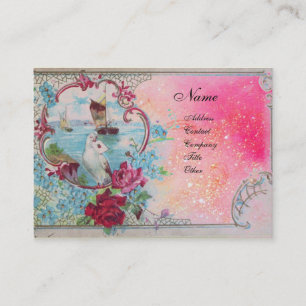 CARTE DE VISITE MONOGRAMME ROMANTIQUE 3