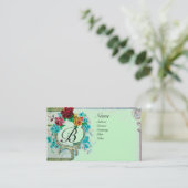 CARTE DE VISITE MONOGRAMME ROMANTIQUE 3 (Debout devant)