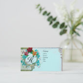 CARTE DE VISITE MONOGRAMME ROMANTIQUE 3 (Debout devant)