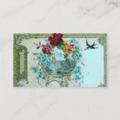 CARTE DE VISITE MONOGRAMME ROMANTIQUE 3 (Dos)