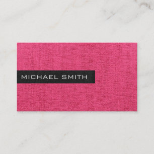 Carte De Visite Monogramme rose élégant