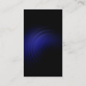 Carte de visite Monogramme rouge Bleu Vertical (Dos)