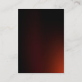 Carte De Visite Monogramme rouge Brown professionnel (Dos)