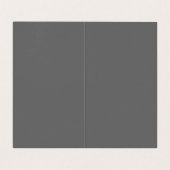 Carte De Visite Monogramme rouge gris moderne professionnel (Intérieur déplié)