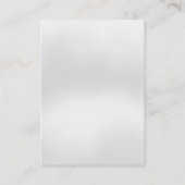 Carte De Visite monogramme rouge gris simple et tendance (Dos)