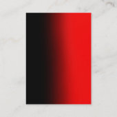 Carte de visite monogramme rouge moderne (Dos)