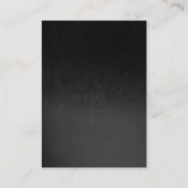 Carte De Visite Monogramme rouge noir gris simple simple unique (Dos)