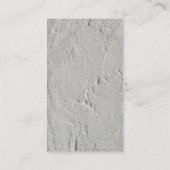 Carte De Visite Monogramme rouge tendance à mur gris vertical (Dos)