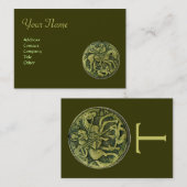 Carte De Visite MONogramme SAINT GEORGE ET DRAGON MEDALLION (Devant / Derrière)