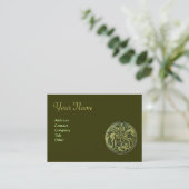 Carte De Visite MONogramme SAINT GEORGE ET DRAGON MEDALLION (Debout devant)