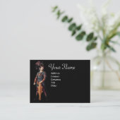 Carte De Visite Monogramme SAINT GEORGE, noir (Debout devant)