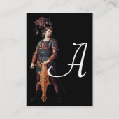 Carte De Visite Monogramme SAINT GEORGE, noir (Dos)