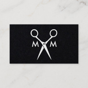 Carte De Visite Monogramme Salon Shears