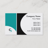 Carte De Visite Monogramme semi-circulaire (Devant)